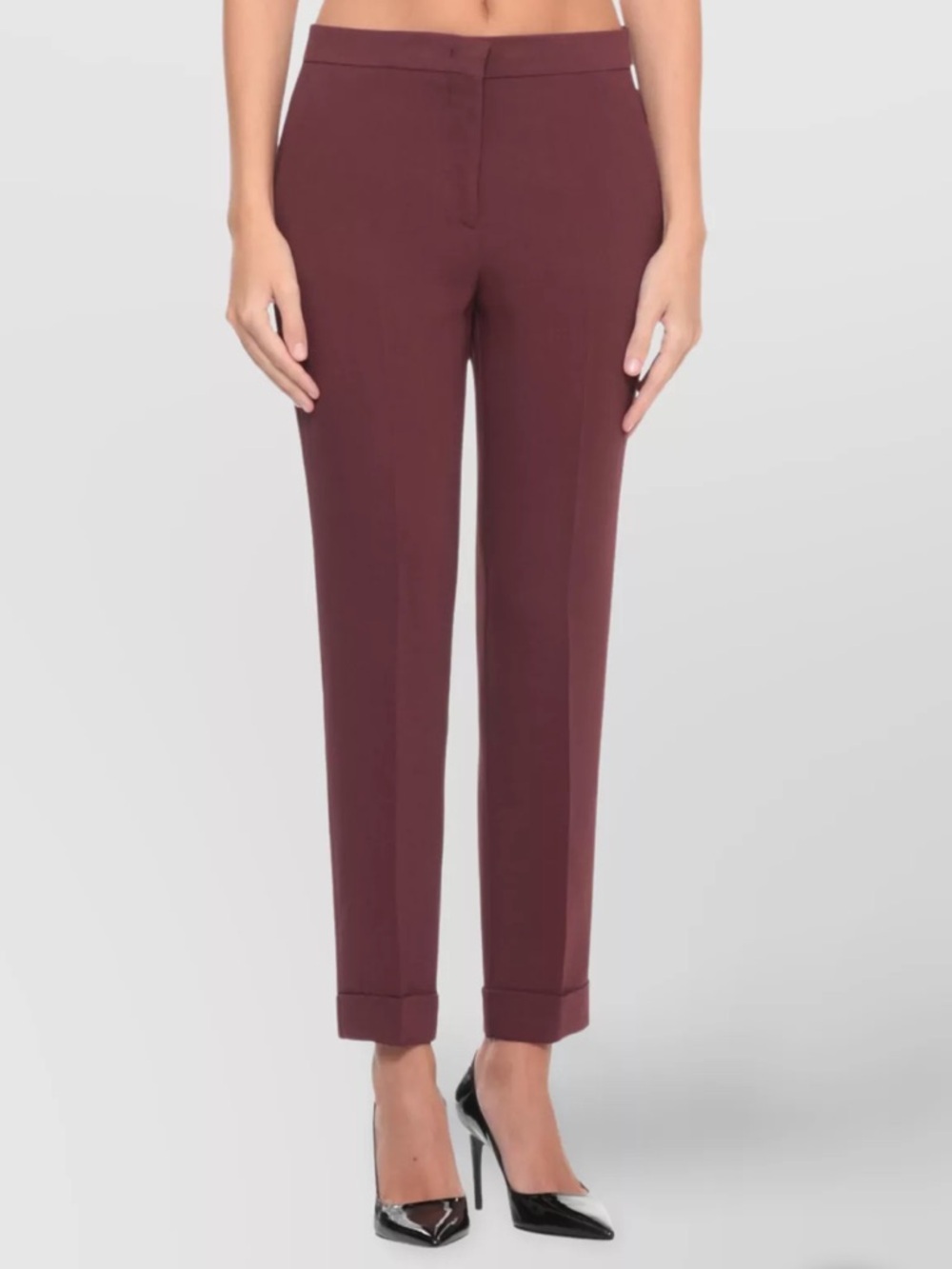 ALC Tailored Straight-Leg Dress Pants Trousers in Brick 0 Women’s